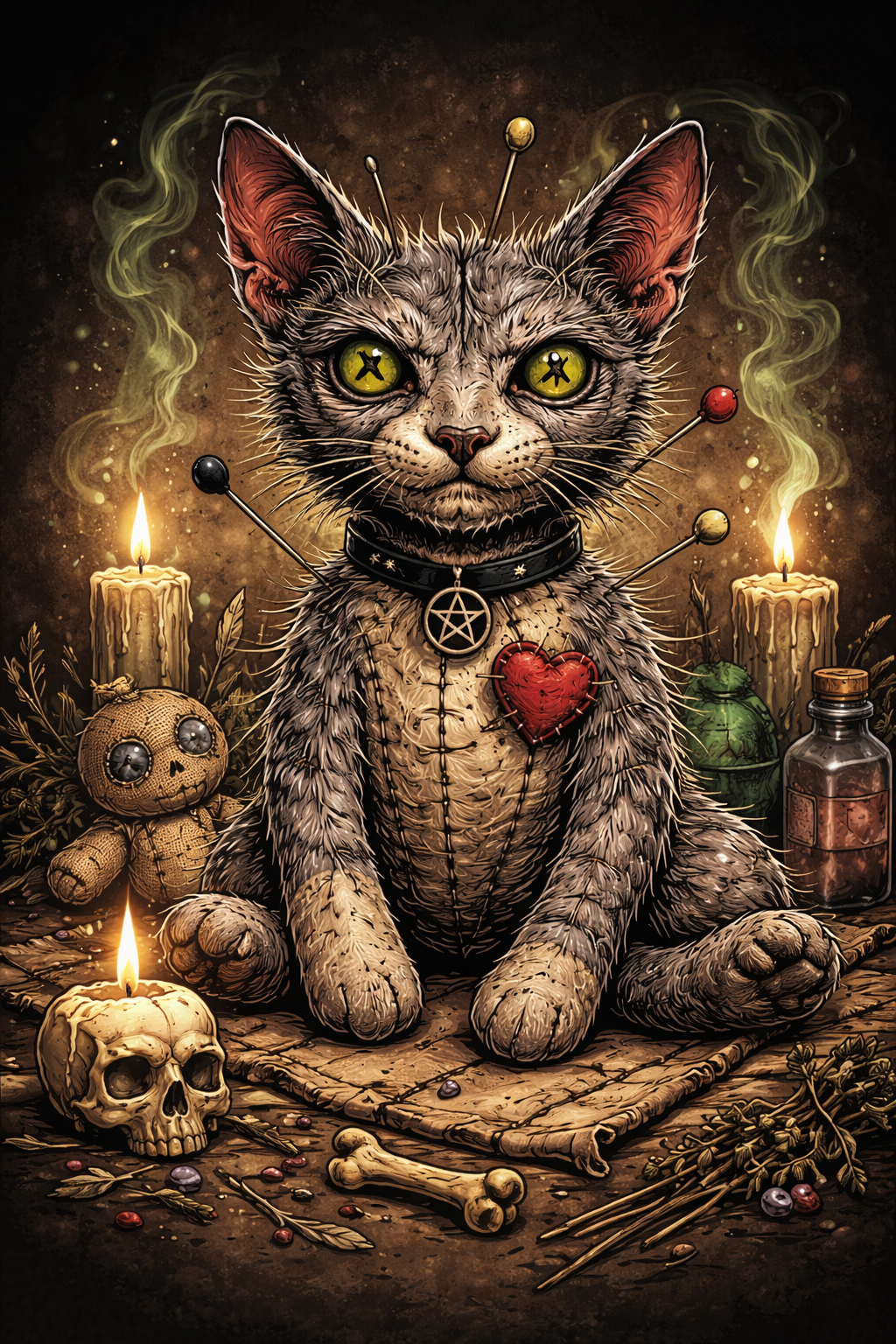 Lykoi voodoo doll T-shirt